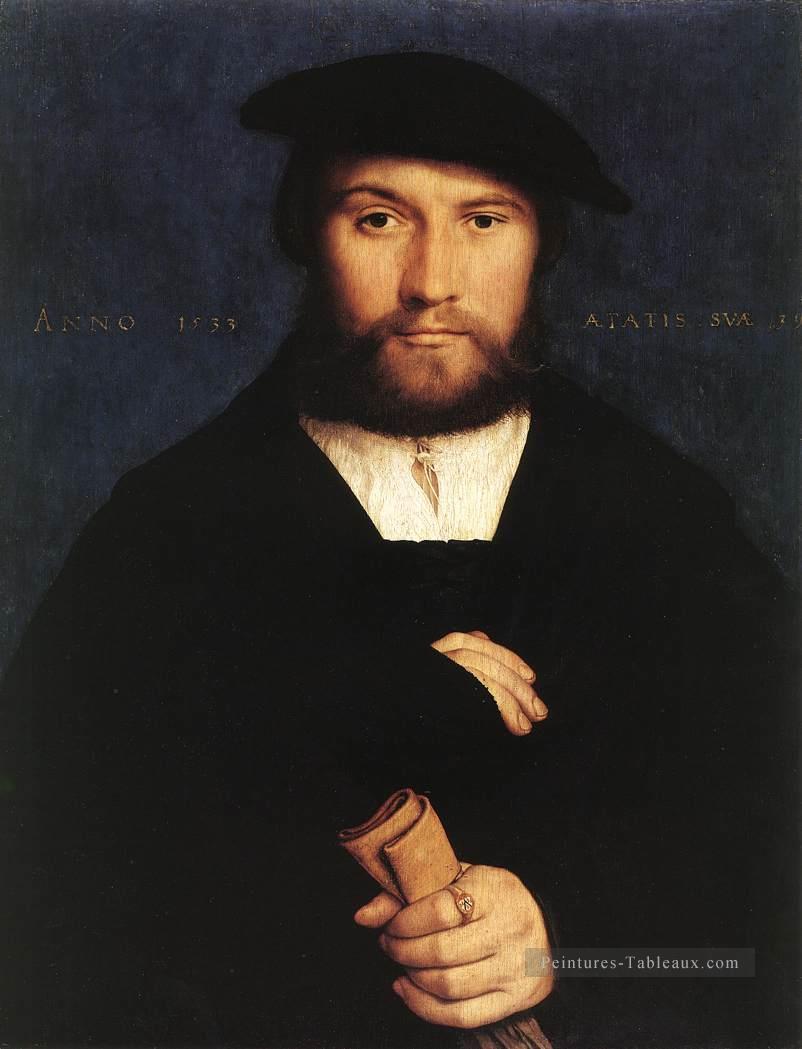 Portrait d’un membre de la famille Wedigh Renaissance Hans Holbein le Jeune Peintures à l'huile